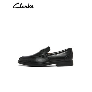 PLUS会员：Clarks 其乐 优跃艾德系列 男士一脚蹬休闲皮鞋 261401398