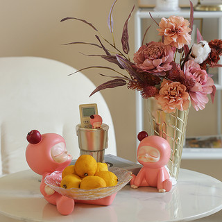 Miz 米子家居 小甜甜花瓶摆件客厅插花创意水培网红花艺干花餐桌装饰品