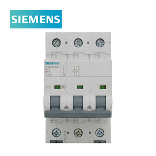 SIEMENS 西门子 5SY6 （国产）微型断路器空气开关家用空开自营 6KA 3P D10A 5SY63108CC