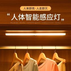 顶者 led感应小夜灯人体家用无线床头灯卧室宿舍睡眠充电磁吸楼道节能