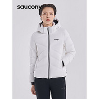saucony 索康尼 短款防风保暖外套加厚连帽休闲运动女子羽绒服