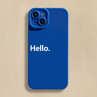 Apple 苹果 直降58元） iPhone6-14系列 Hello手机壳 蓝色 iPhone 13