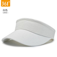 361° 夏季防晒空顶帽 白色