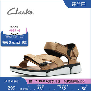 Clarks 其乐 男鞋夏季软底运动凉鞋男时尚拖鞋舒适透气沙滩鞋