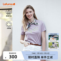 Lafuma 乐飞叶 户外夏季零感防晒印花T恤女士宽松圆领短袖简约百搭