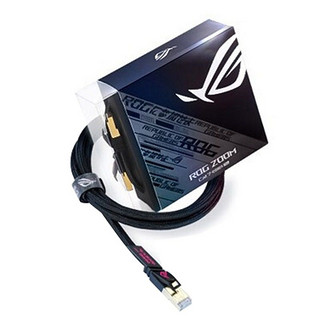 ASUS 华硕 ROG/玩家国度 ZOOM CAT7万兆七类电竞网线 华硕路由器网线家用WIFI 3M