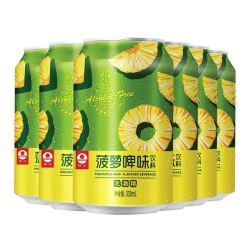 PEARL RIVER 珠江啤酒 无酒精 珠江菠萝啤330ml*6听 连包装