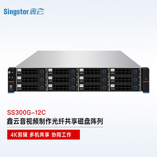 鑫云（Singstor）SS300G-12C光纤共享磁盘阵列 视音频制作多机高速网络存储