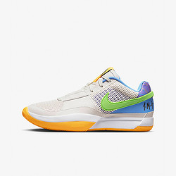 nike耐克ja1莫兰特1代ep防滑耐磨低帮篮球鞋男款灰蓝橙国内版