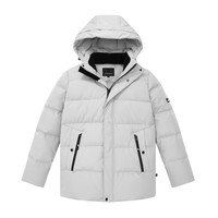 太平鸟男装奥莱 羽绒服冬季潮流日系工装休闲外套男 黑色BYACB4318 M