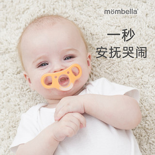 mombella妈贝乐考拉安抚奶嘴防胀气新生婴儿0到3个月日夜哄睡神器 圆头日款 1件