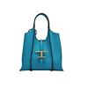 TOD'S 托德斯 TIMELESS 经典系列 女士牛皮革手提包 XBWTSBA9100Q8E 深蓝色 迷你
