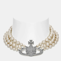 Vivienne Westwood 薇薇安·威斯特伍德 Three Row Pearl Choker 珍珠项链
