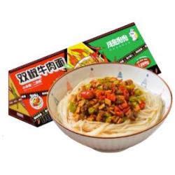 月亮兜兜 双椒牛肉面 200g*3盒