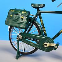 仿真邮政二八杠自行车模型7080怀旧复古摆件合金自行车模型玩具