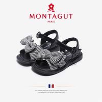 MONTAGUT 梦特娇 女童凉鞋2023新款中大童公主鞋夏季学生软底沙滩鞋
