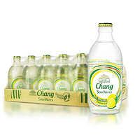 泰象泰国进口（Chang）含气矿泉水柠檬味饮品苏打水玻璃瓶气泡水 24瓶