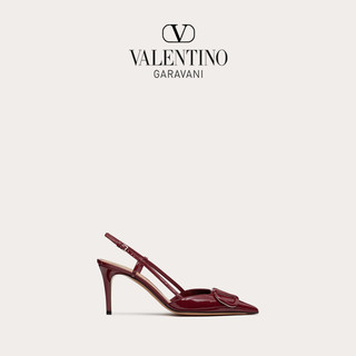 VALENTINO 华伦天奴 VLogo Signature系列 女士牛皮革高跟鞋 3W2S0R01TMKK9P 勃艮第红 38.5