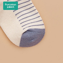 Purcotton 全棉时代 婴童中筒抗菌棉袜提花袜儿童宝宝薄款舒适袜子