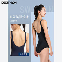 DECATHLON 迪卡侬 泳衣女连体 深藏青色