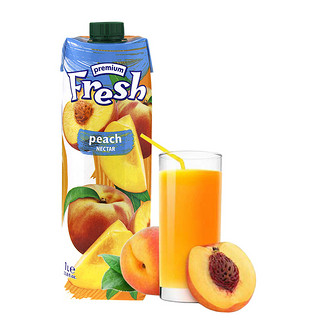 鲜芬进口果汁保加利亚进口饮料鲜芬玫瑰汁1升装果汁饮料果蔬 桃汁 1L*1