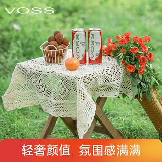 VOSS 芙丝 气泡水(汽水)荔枝香橙味330ml*12罐整箱装