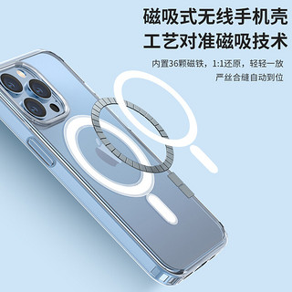 摩力小象 适用透明磁吸壳13苹果12Pro手机壳iPhone11防摔套max 苹果12Pro