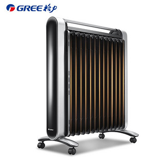 GREE 格力 电油汀取暖器WIFI智能遥控电暖器加湿干衣制热电暖气大功率13片油汀暖气片NDY16-X6026B企业专享