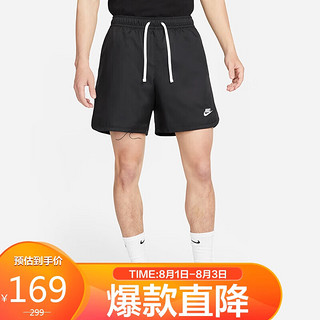 NIKE 耐克 男子运动裤CLUB WVN LND FLOW SHORT短裤DM6830-010黑L