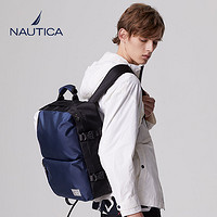 NAUTICA 诺帝卡 双肩包男大容量旅行包多功能电脑包2023新款大学生ins书包