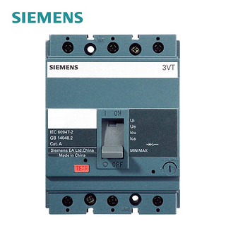 PLUS会员：SIEMENS 西门子 3VT8 160A 35KA 热磁式 TMF 80A 3P 固定式 板前接线 手动 LI 3VT82081AA030AA0 塑壳断路器