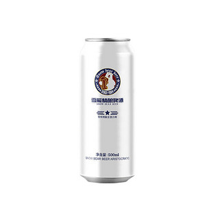 88VIP：雪熊 精酿啤酒全麦白啤500ml/罐德国白啤酒风味浓郁醇厚全麦芽发酵