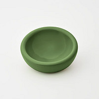 MUJI 無印良品 炻瓷 碗 宠物食盆 绿色 S 直径120mm