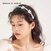 Dream＆Radio 蝴蝶结仿珍珠发箍女生气质高级感发饰2023年新款爆款