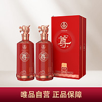 WULIANGYE 五粮液 股份公司 尊酒 红尊52度500ml*2瓶 浓香型白酒 喜宴用酒