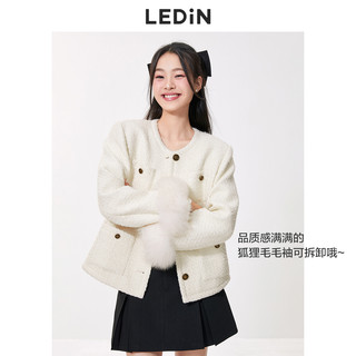 甜美西装外套设计感毛毛格纹厚外套年风衣外套合集 紫格纹撞色拼接外套 L/165