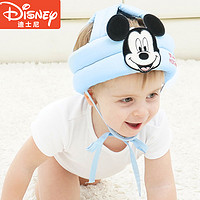 Disney 迪士尼 母婴 宝宝护头防摔帽 婴儿学步保护头部小男孩子四季通用透气安全头帽保护垫 笑脸蓝21610028