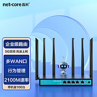 netcore 磊科 B21 企业级无线路由器 5G双频多WAN口 2100M全千兆wifi穿墙家用 带宽叠加/行为管理/AP管理