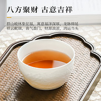 88VIP：景德镇 陶瓷手工浮雕白瓷功夫茶杯品茗杯主人杯个人专用单杯茶盏