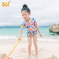 361° 361女孩儿童泳衣连体温泉中童幼儿韩版小孩可爱卡通2-8岁女宝泳衣
