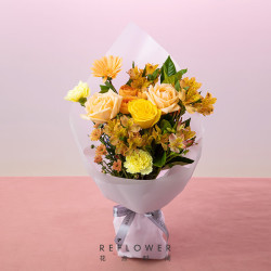 REFLOWER 花点时间 七夕节限定橙色系花束 8月22日当天收花