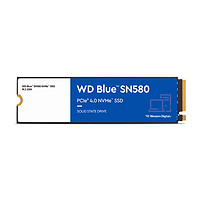 西部数据 蓝盘系列 SN580 NVMe M.2 固态硬盘 1TB（PCI-E4.0）