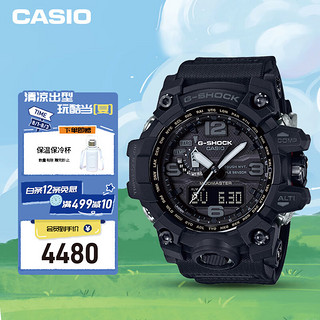 CASIO 卡西欧 G-SHOCK 陆地系列 56.1毫米太阳能电波腕表 GWG-1000-1A1