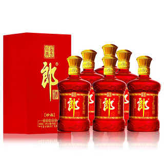 LANGJIU 郎酒 郎牌郎酒绒布珍品郎53度500ml*6瓶 酱香型白酒