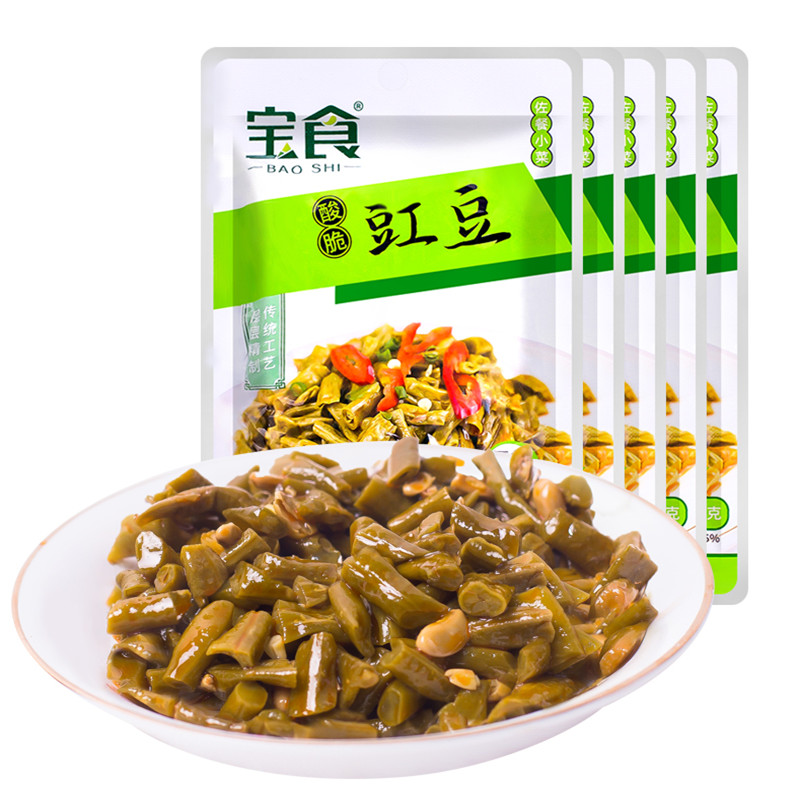 厂家直发宝食酸脆豇豆酸豆角涪陵配粥下饭菜酱菜咸菜佐餐开味小菜