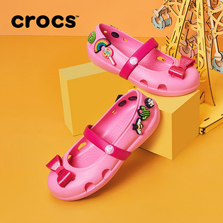 crocs 卡骆驰 儿童鞋女儿童凉鞋夏季新款洞洞鞋软底公主鞋沙滩鞋潮