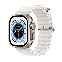 Apple 苹果 Watch Ultra 智能手表 49mm GPS+蜂窝网络款 钛金属原色表壳（GPS、血氧、ECG）