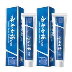 云南白药 经典系列牙膏健齿护龈去口臭留兰香215g*2