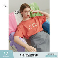 范思蓝恩 女士字母印花短袖T恤 22FS2163
