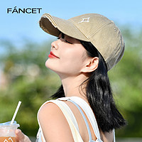 FANCET 凡饰 夏户外运动修饰脸型软顶水洗刺绣棒球帽